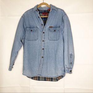 wolverine denim shirt jacket